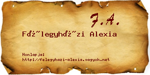 Félegyházi Alexia névjegykártya